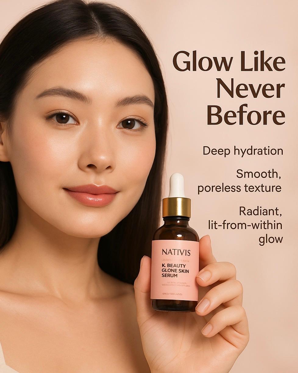 Achieve Glass Skin with NATIVIS K-Beauty Serum