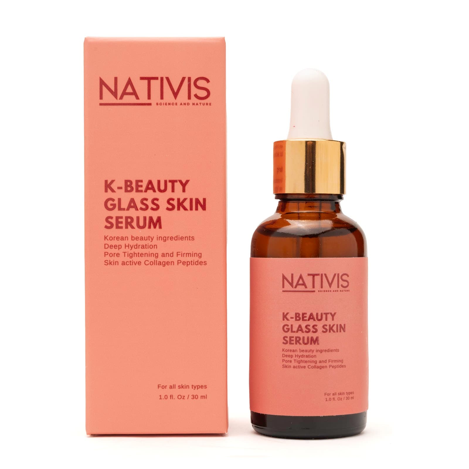 K-Beauty Glass Skin Serum bottle and carton