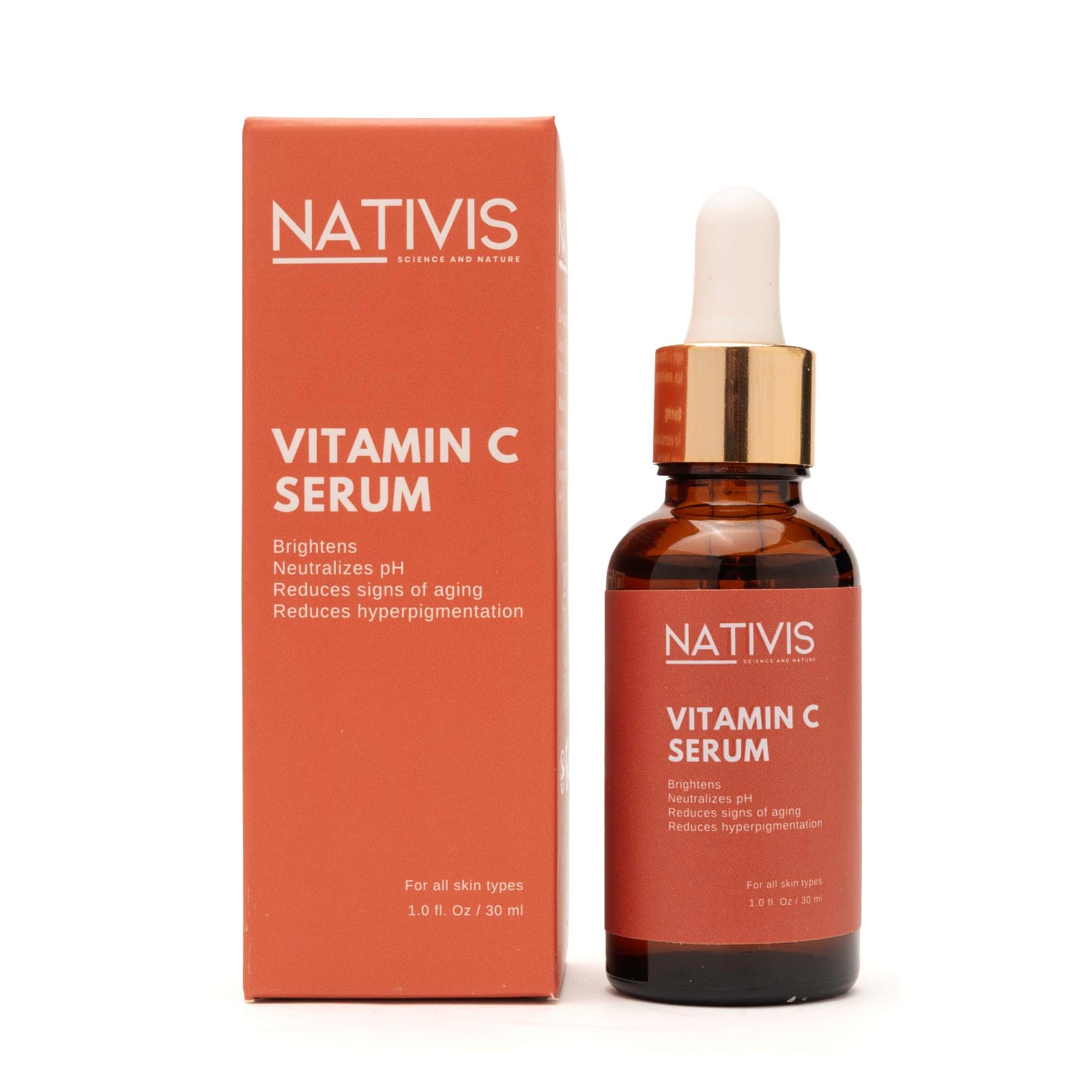 Vitamin-C Serum bottle and carton