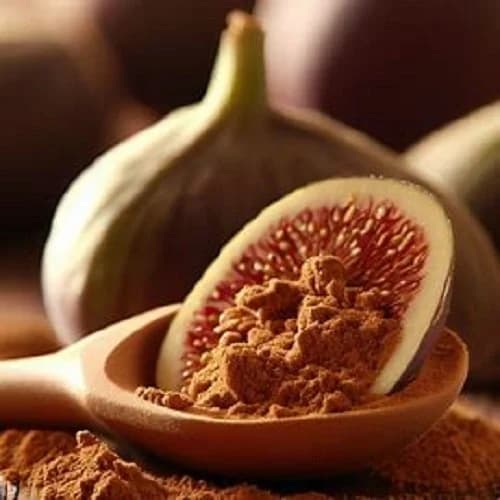 Fig Leaf Extract in a laboratory jar